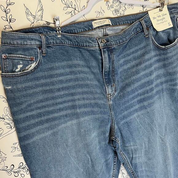 Abercrombie fitch 90 extra high waisted jeans - Picture 1 of 7